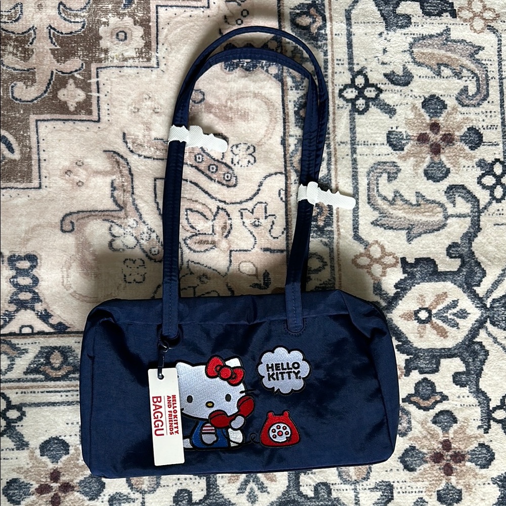 Hello Kitty Navy Blue Baggu Women's Bag
